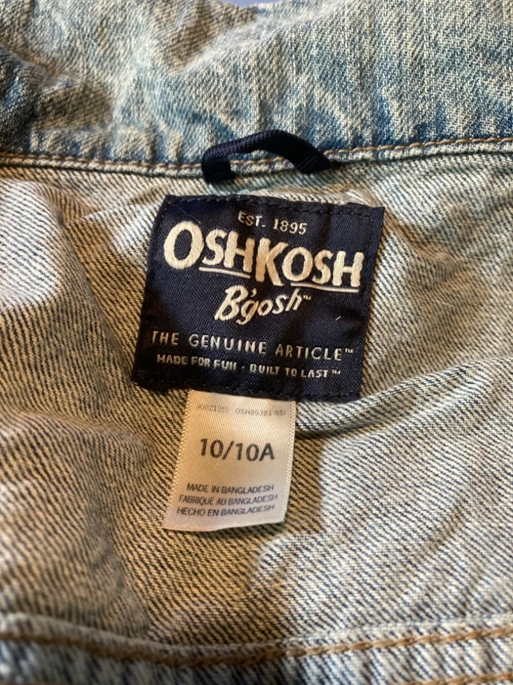 oshkosh b'gosh jean/denim jacket